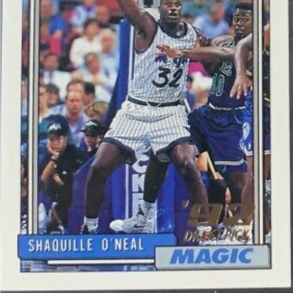 1992-93 SHAQUILLE ONEAL ROOKIE DRAFT PICKS TOPPS #362 MINT !! - Picture 3 of 4